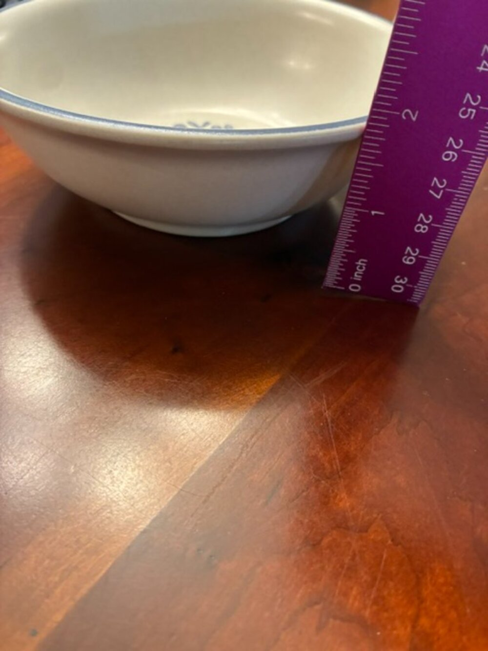Set of 2 Pfaltzgraff Yorktowne Vintage Stoneware Blue trim Soup/Cereal Bowls - Picture 5 of 5